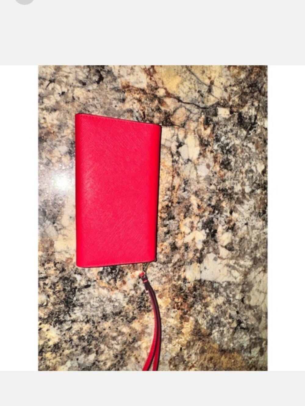 Kate Spade Red Leather Wallet Wristlet NWOT